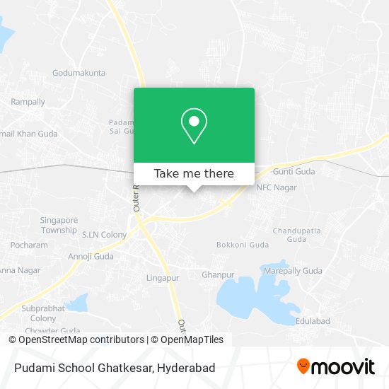 Pudami School Ghatkesar map