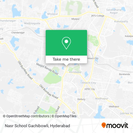 Nasr School Gachibowli map