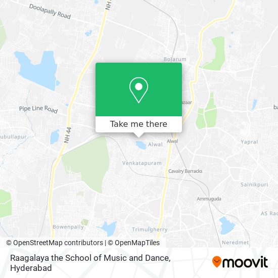Raagalaya the School of Music and Dance map