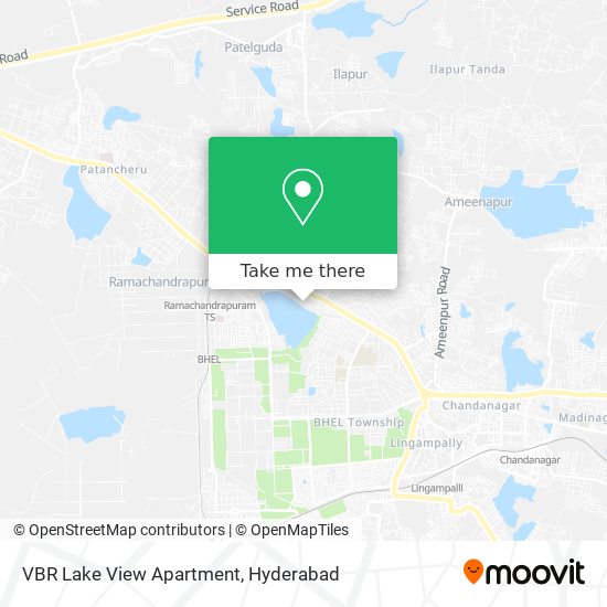 VBR Lake View Apartment map