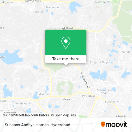 Suhaans Aadhya Homes map