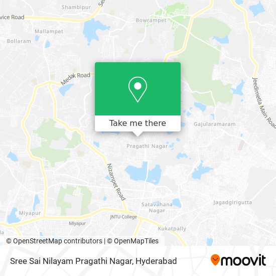 Sree Sai Nilayam Pragathi Nagar map