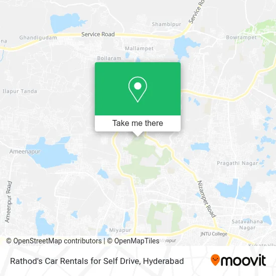 Rathod's Car Rentals For Self Drive map