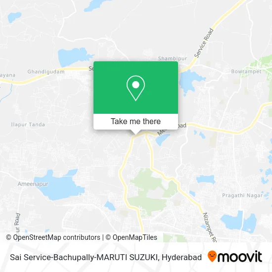 Sai Service-Bachupally-MARUTI SUZUKI map