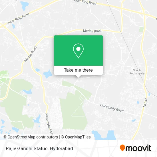 Rajiv Gandhi Statue map
