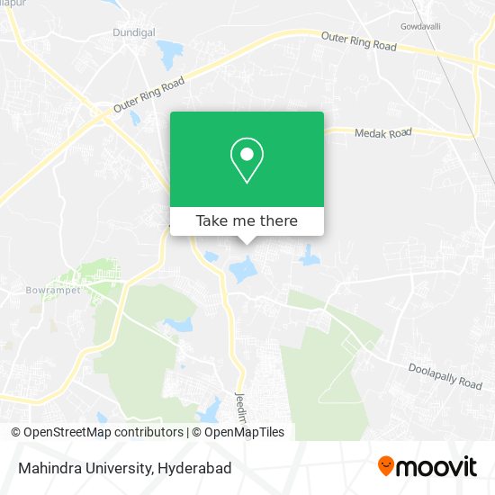 Mahindra University map