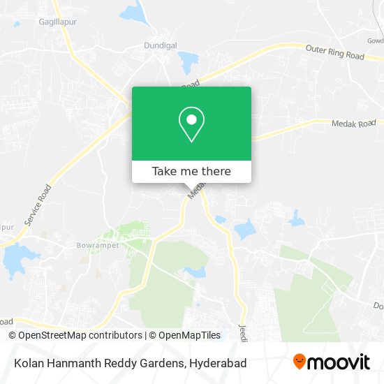 Kolan Hanmanth Reddy Gardens map