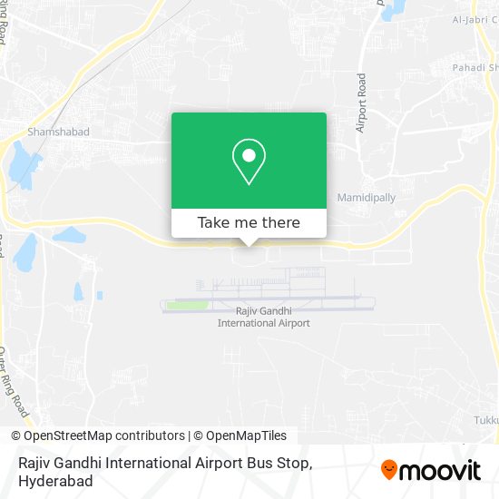 Rajiv Gandhi International Airport Bus Stop map