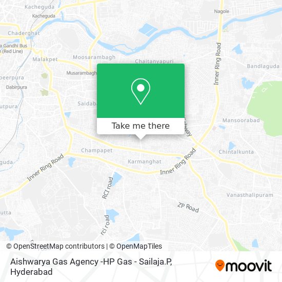 Aishwarya Gas Agency -HP Gas - Sailaja.P map