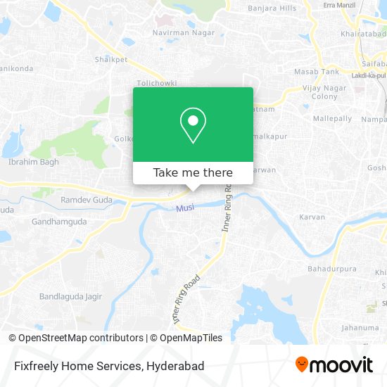 Fixfreely Home Services map