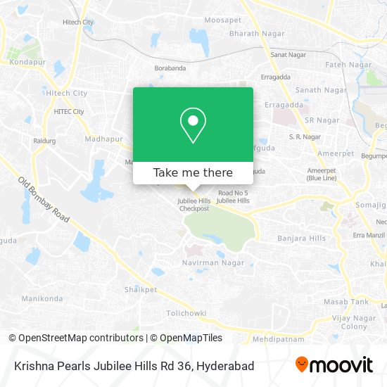 Krishna Pearls Jubilee Hills Rd 36 map