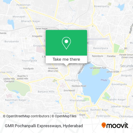 GMR Pochanpalli Expressways map