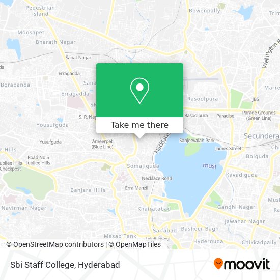 Sbi Staff College map