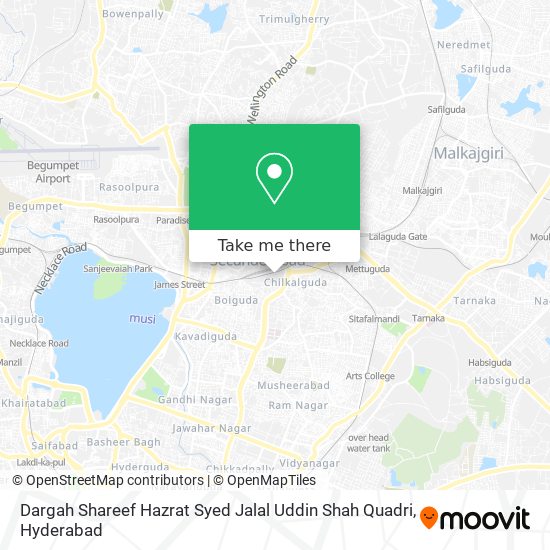 Dargah Shareef Hazrat Syed Jalal Uddin Shah Quadri map