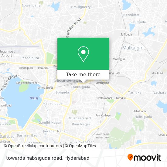 towards habsiguda road map