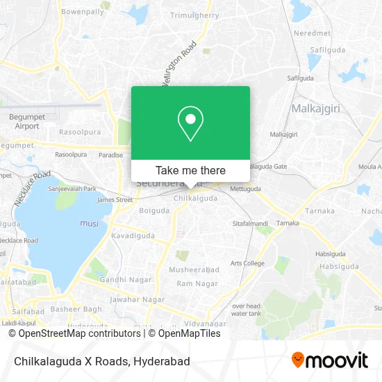 Chilkalaguda X Roads map