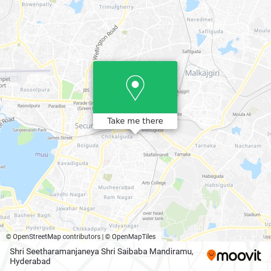Shri Seetharamanjaneya Shri Saibaba Mandiramu map