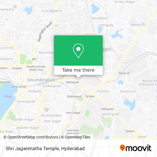 Shri Jaganmatha Temple map
