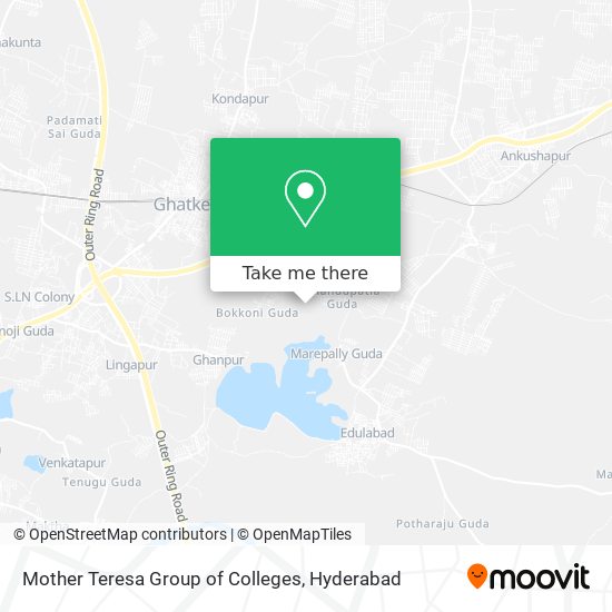 Mother Teresa Group of Colleges map