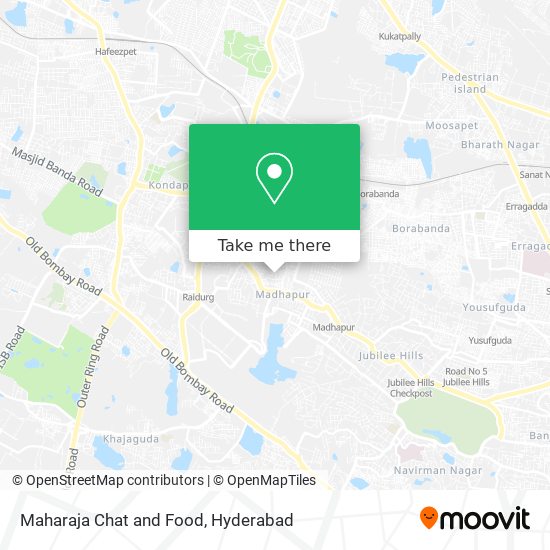 Maharaja Chat and Food map