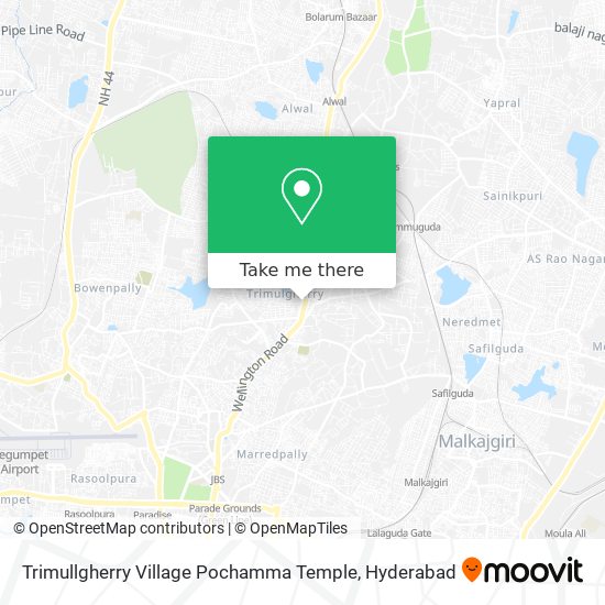 Trimullgherry Village Pochamma Temple map
