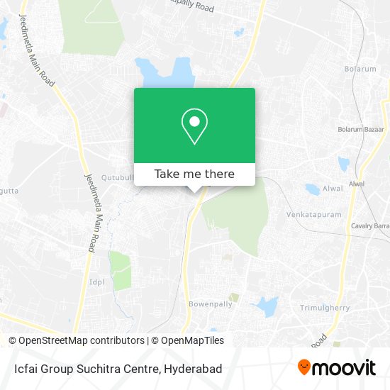 Icfai Group Suchitra Centre map