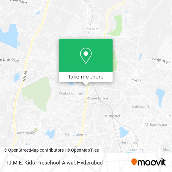 T.I.M.E. Kids Preschool-Alwal map
