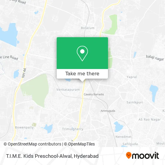 T.I.M.E. Kids Preschool-Alwal map
