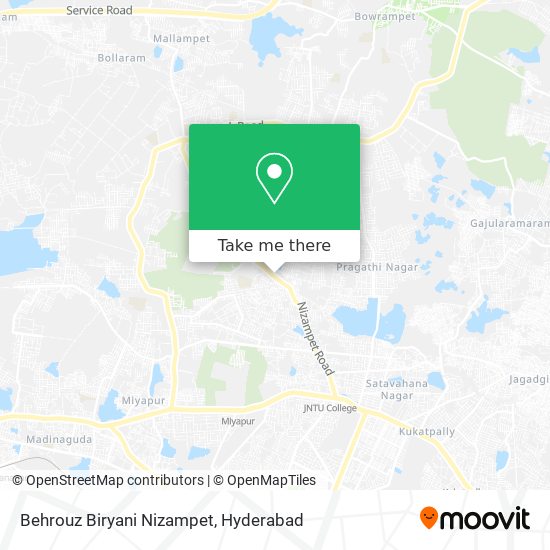 Behrouz Biryani Nizampet map