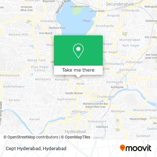 Cept Hyderabad map
