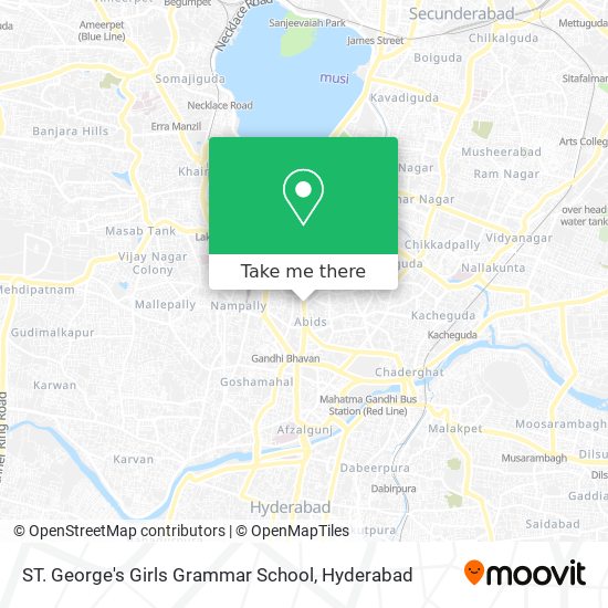 ST. George's Girls Grammar School map