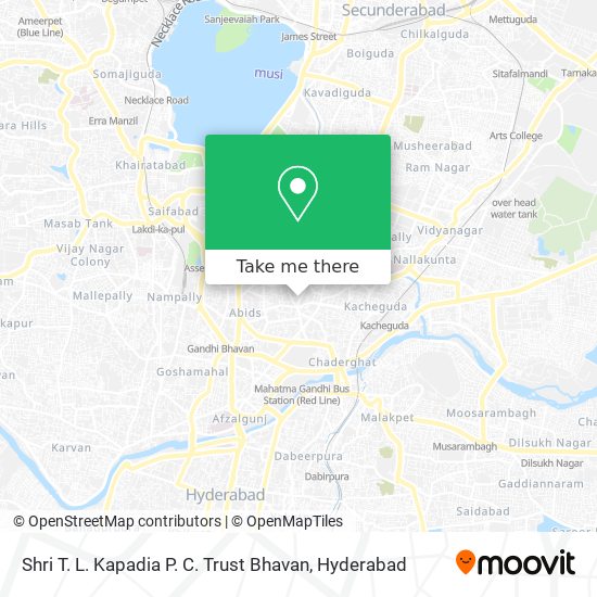 Shri T. L. Kapadia P. C. Trust Bhavan map