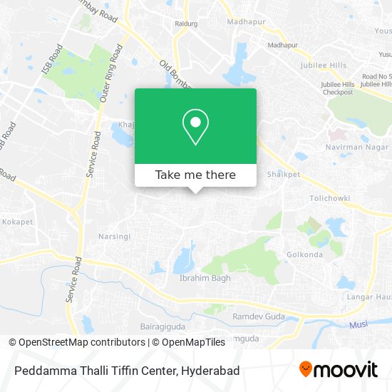 Peddamma Thalli Tiffin Center map