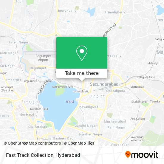 Fast Track Collection map