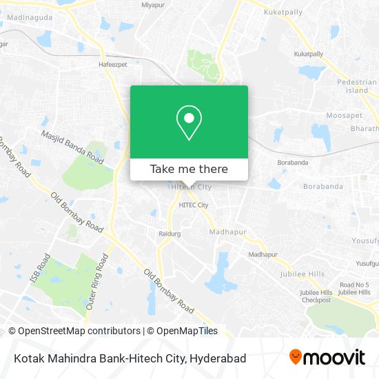 Kotak Mahindra Bank-Hitech City map