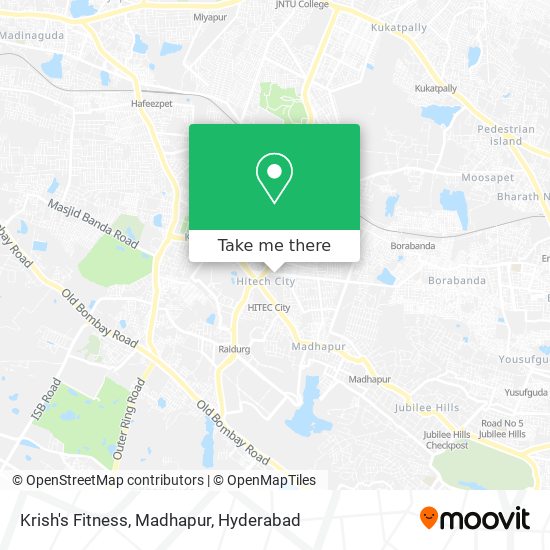 Krish's Fitness, Madhapur map