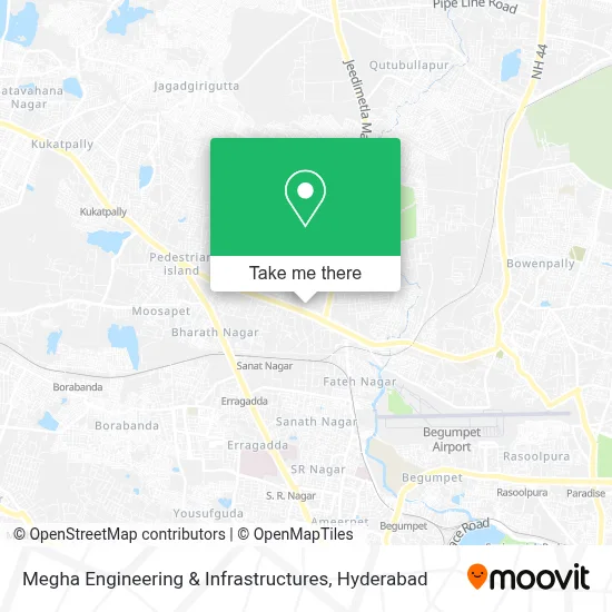 Megha Engineering & Infrastructures map