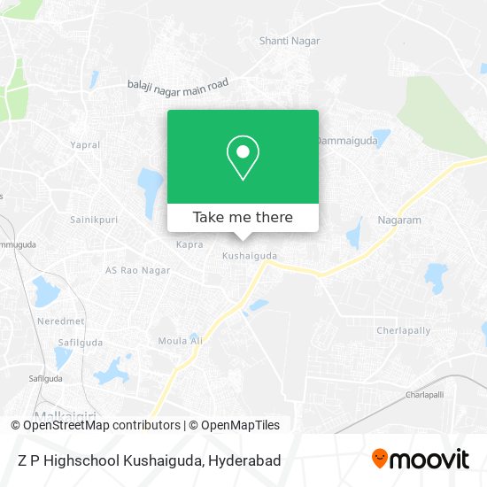 Z P Highschool Kushaiguda map