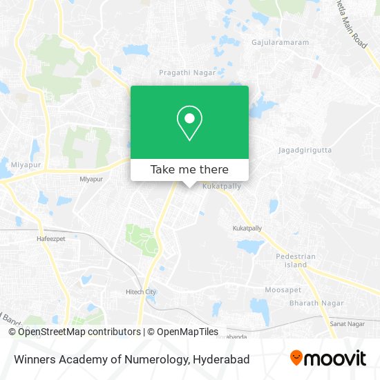 Winners Academy of Numerology map