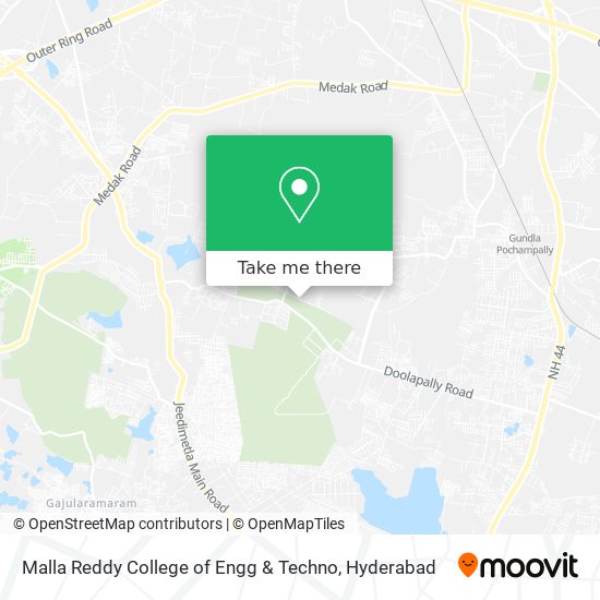 Malla Reddy College of Engg & Techno map