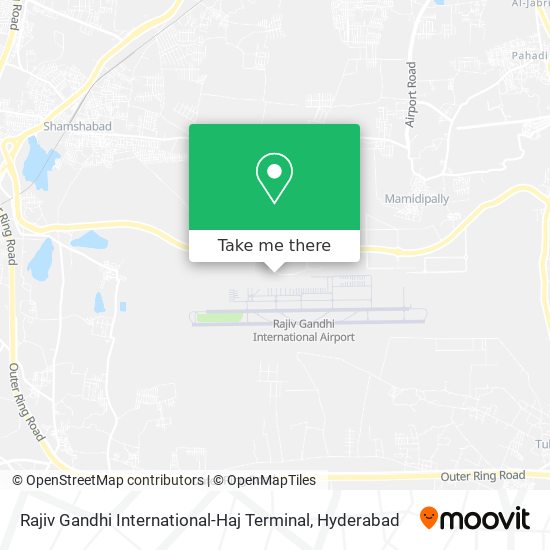 Rajiv Gandhi International-Haj Terminal map