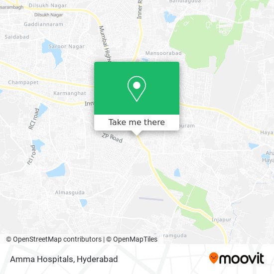 Amma Hospitals map