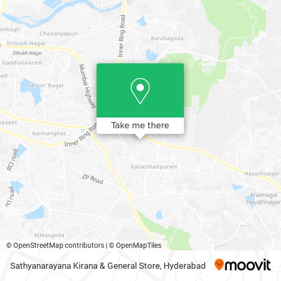 Sathyanarayana Kirana & General Store map