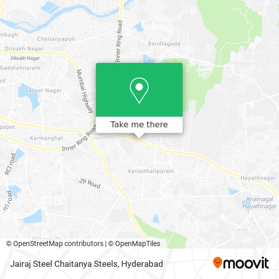 Jairaj Steel Chaitanya Steels map