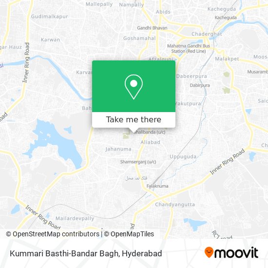Kummari Basthi-Bandar Bagh map