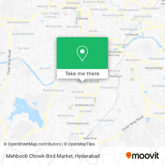 Mehboob Chowk-Bird Market map