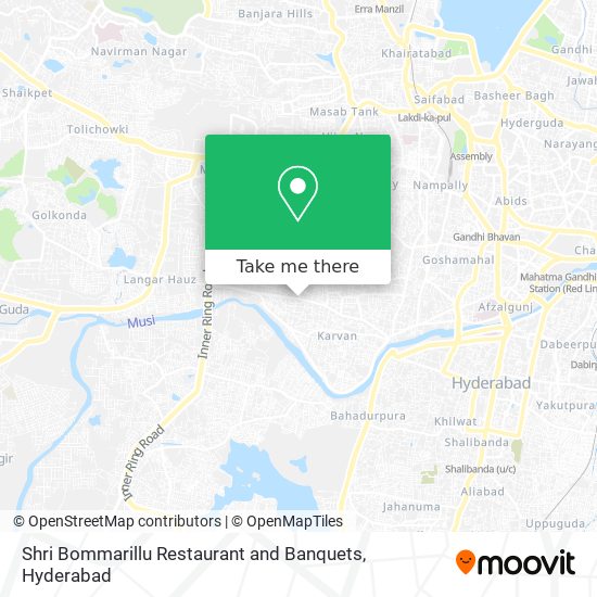 Shri Bommarillu Restaurant and Banquets map