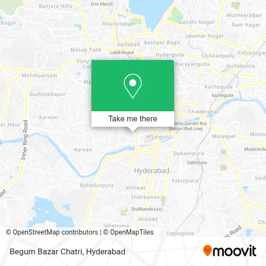 Begum Bazar Chatri map