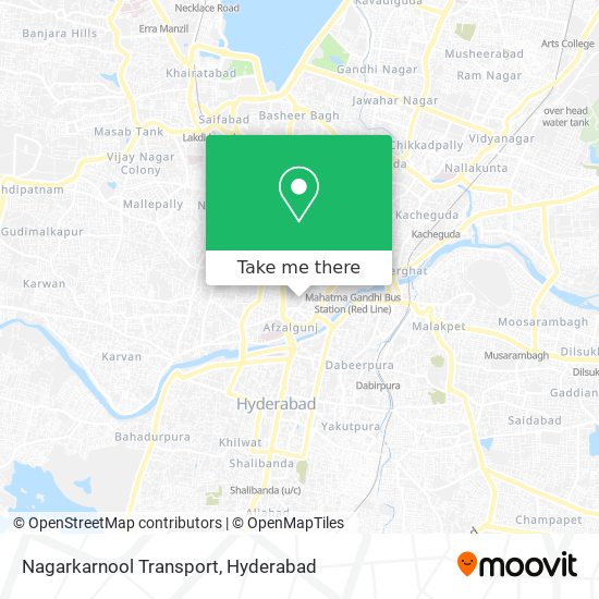Nagarkarnool Transport map