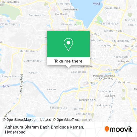 Aghapura-Sharam Bagh-Bhoiguda Kaman map